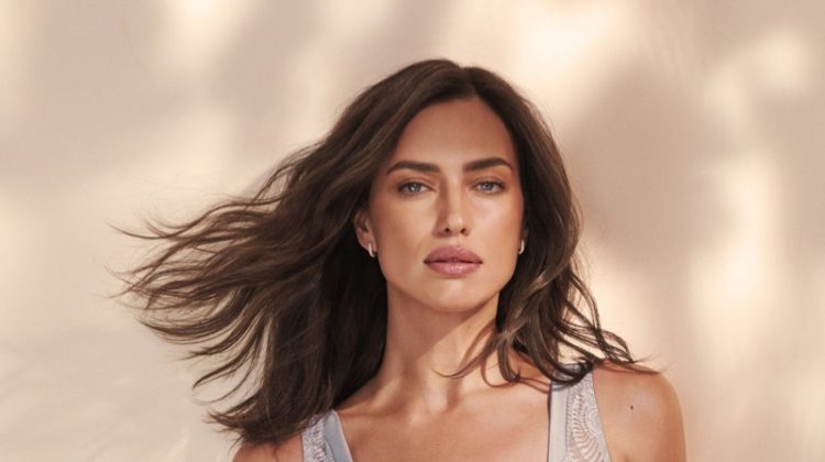 Irina Shayk Smolders in Intimissimi’s Green Lingerie