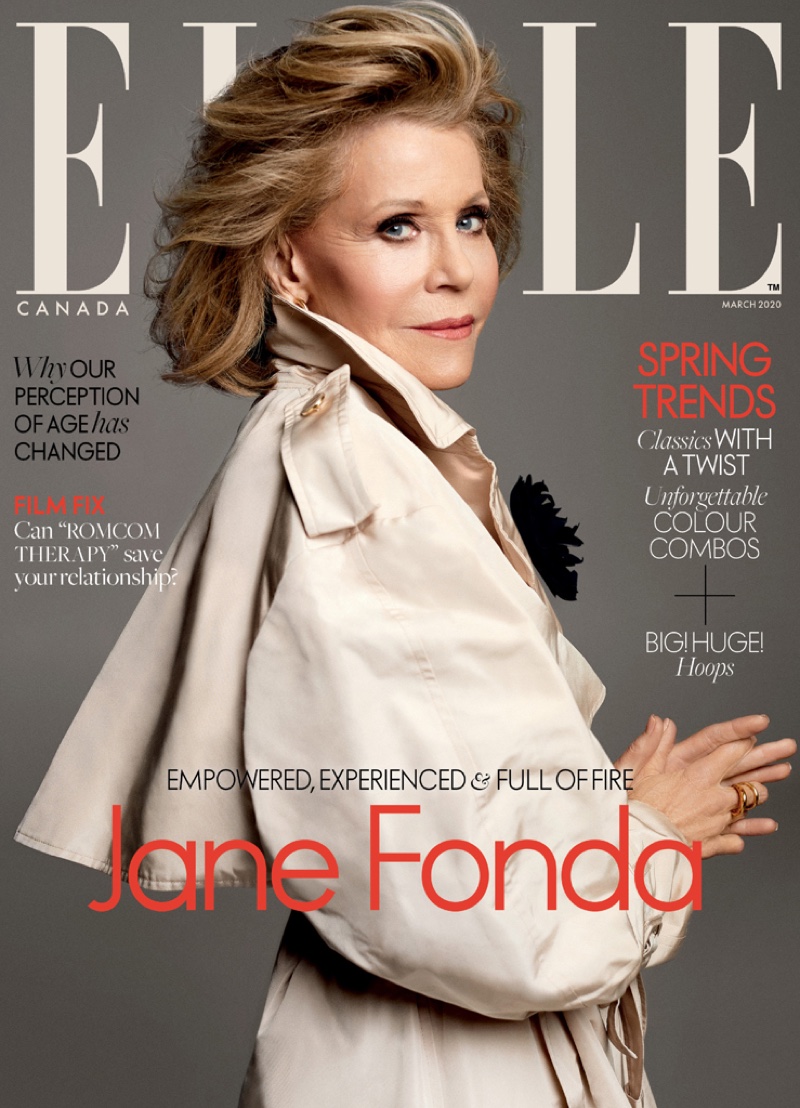 Jane Fonda on ELLE Canada March 2020 Cover