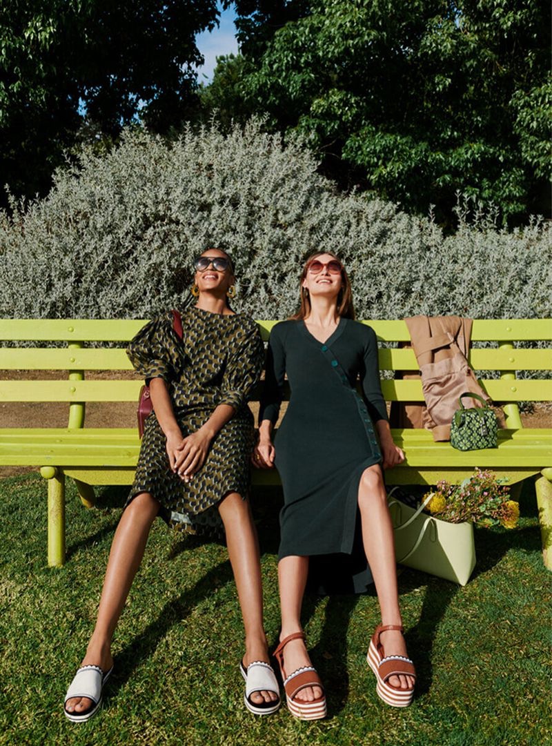 An image from Kate Spade's spring 2020 advertising campaign