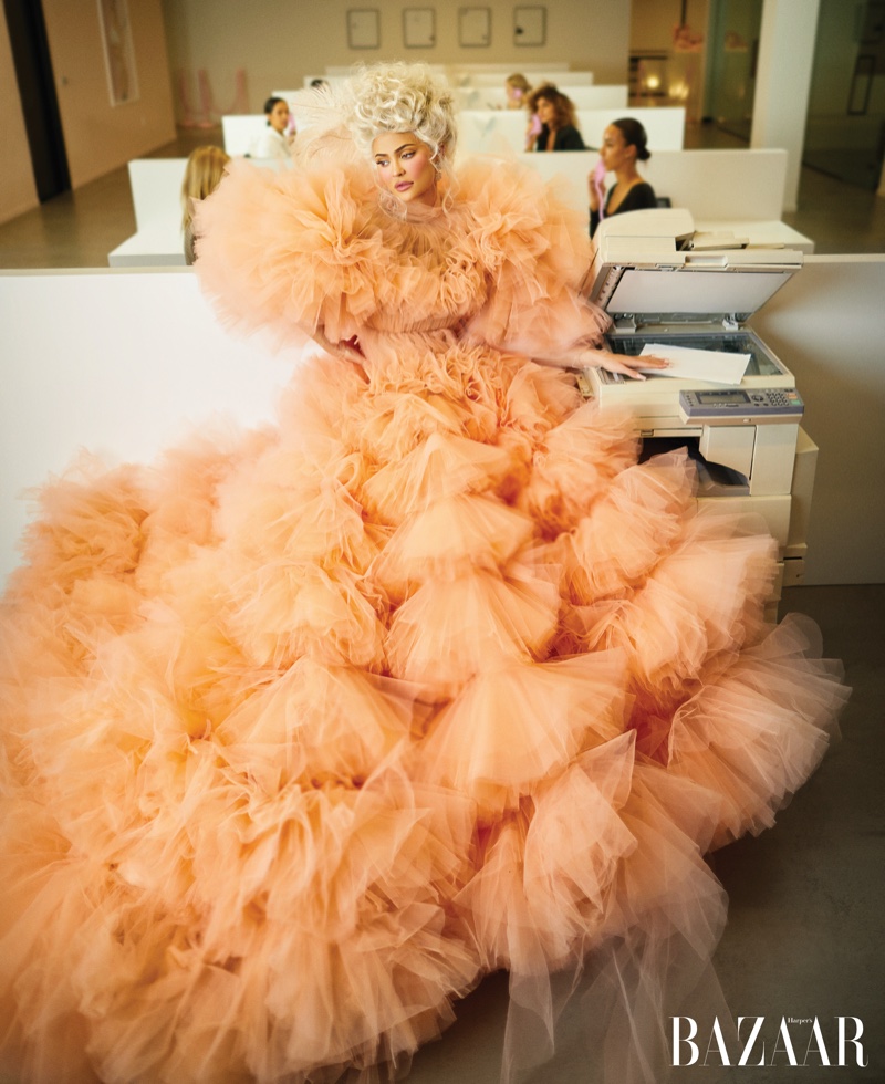 Beauty mogul Kylie Jenner wears Giambattista Valli Haute Couture ball gown