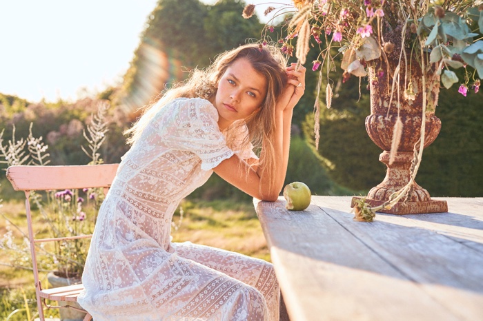 Alannah Walton stars in LoveShackFancy spring 2020 campaign