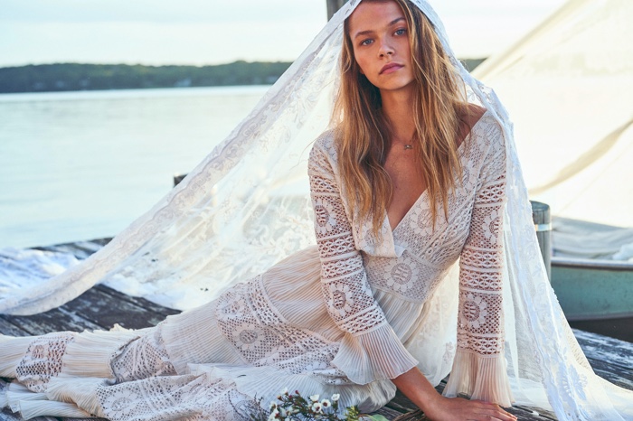 Alannah Walton looks ethereal in LoveShackFancy spring 2020 campaign