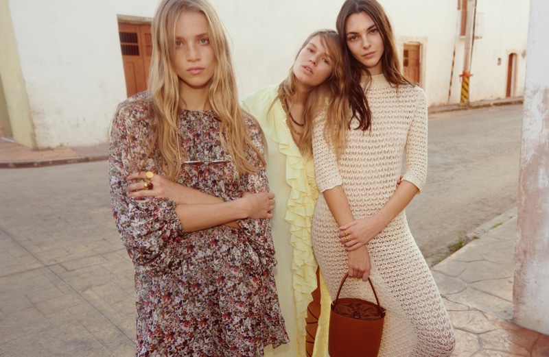 Rebecca Leigh Longendyke, Anna Ewers and Vittoria Ceretti star in Mango spring-summer 2020 campaign