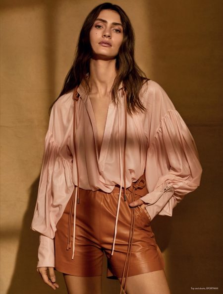 Marine Deleeuw Embraces Neutral Shades for Mojeh Magazine