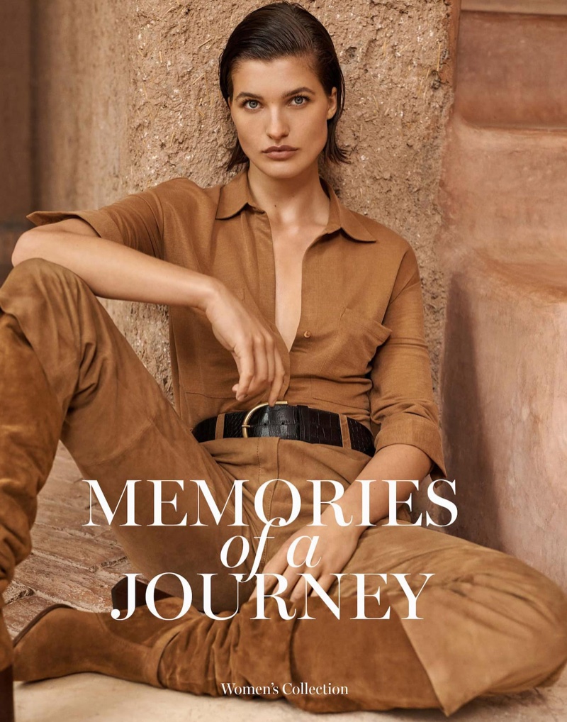 Julia Van Os stars in Massimo Dutti Memories of a Journey spring 2020 editorial