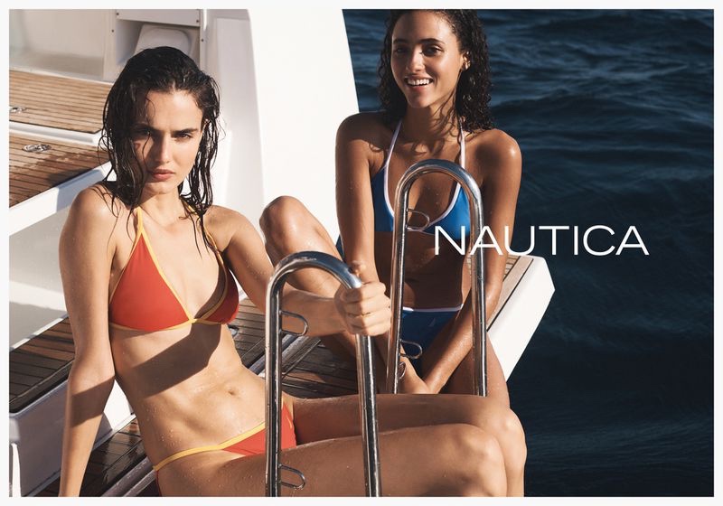 Blanca Padilla and Melodie Vaxelaire sport bikinis in Nautica spring-summer 2020 campaign