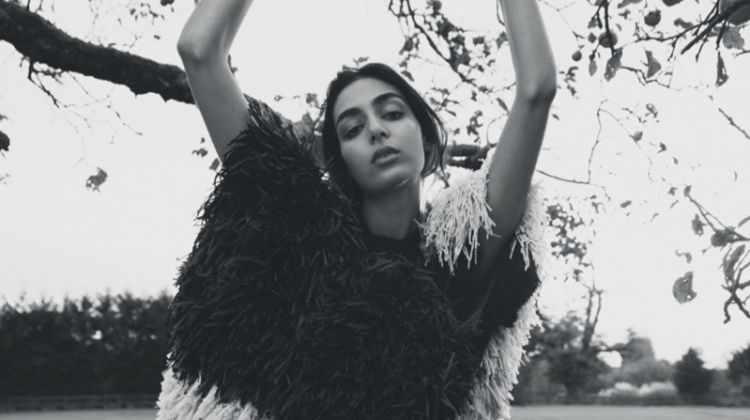 Nora Attal Poses in Outdoors Styles for Vogue Russia