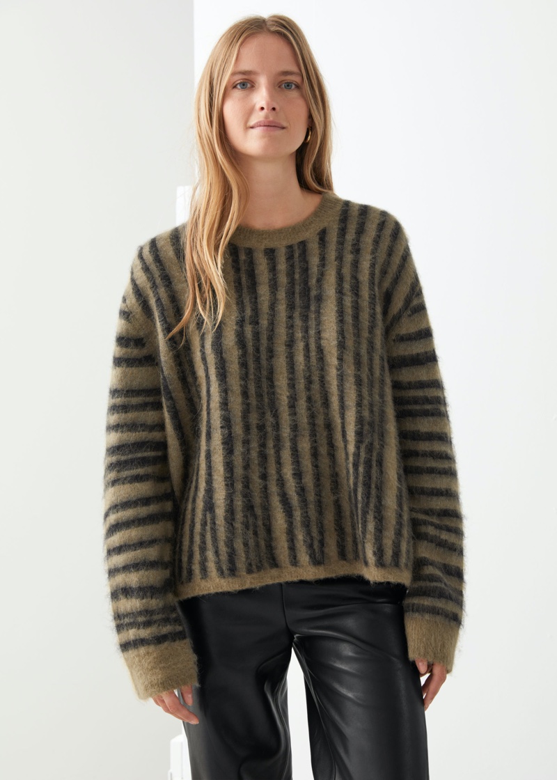 & Other Stories Fuzzy Knit Sweater $99