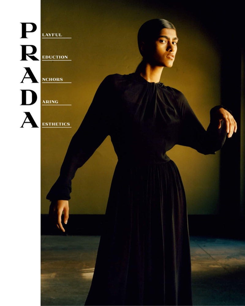 Ashley Radjarame stars in Prada spring-summer 2020 campaign