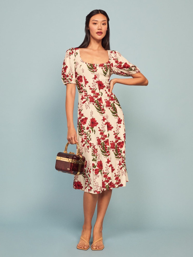 Reformation Beechwood Dress in Georgette $248