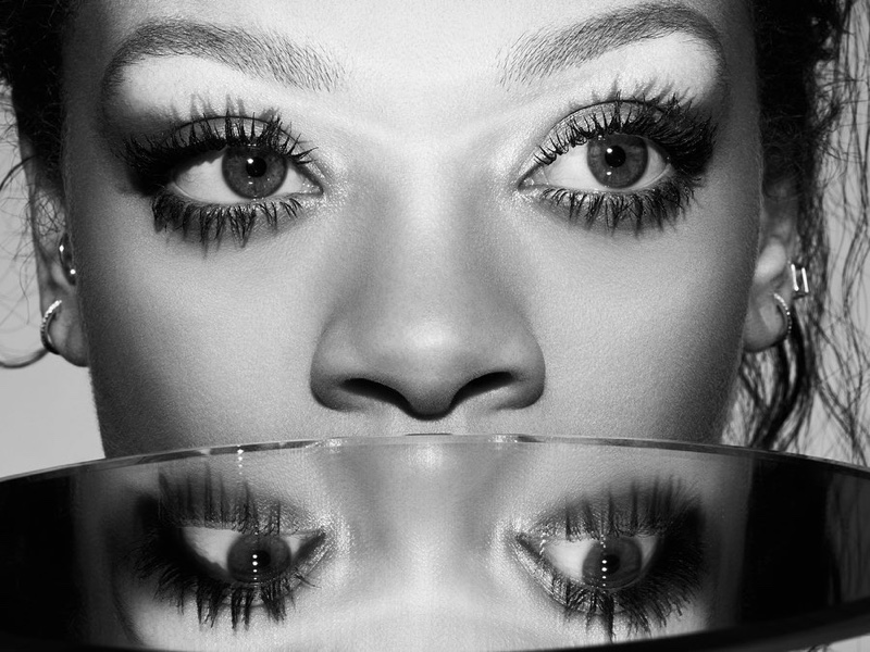 Rihanna stars in Fenty Beauty Full Frontal Mascara campaign