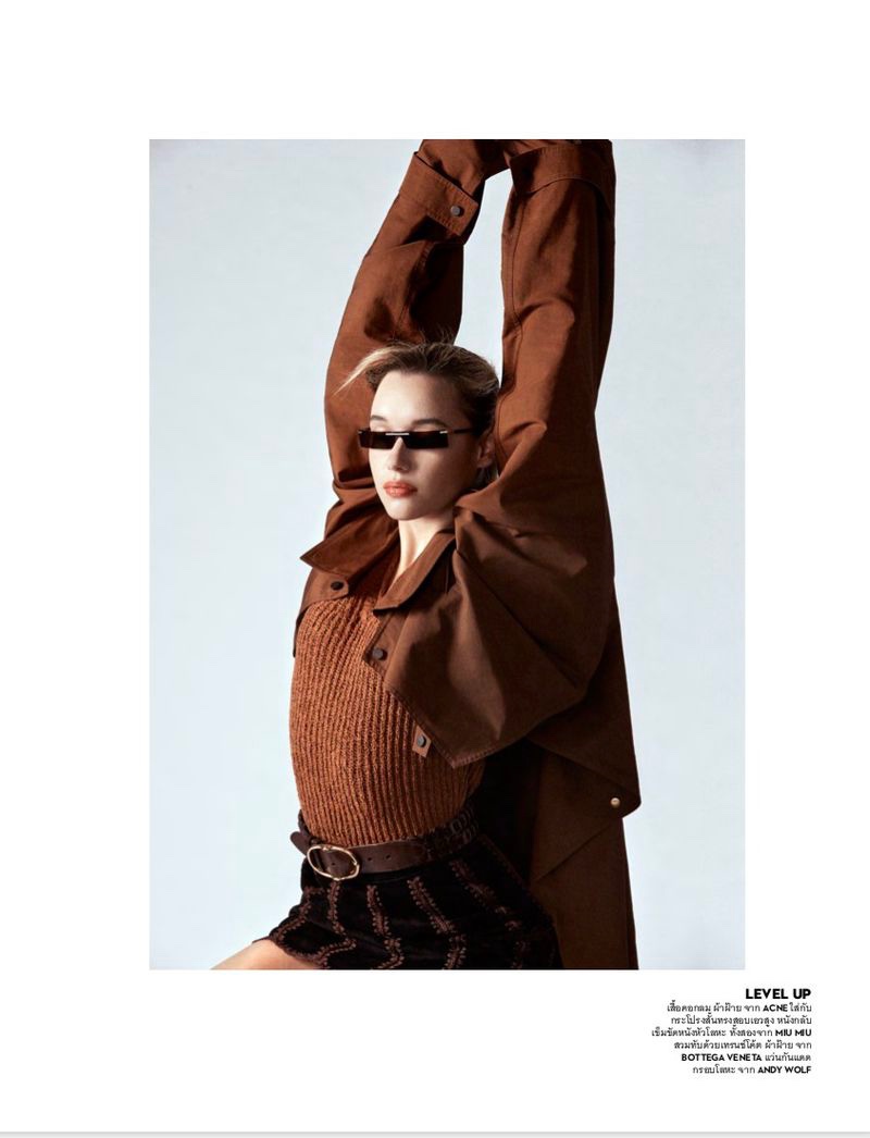 Sarah Snyder Models Layered Looks for Vogue Thailand