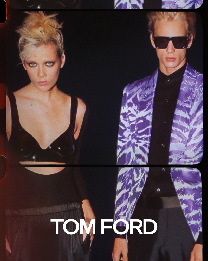 Marjan Jonkman and Chris Stelczer front Tom Ford spring-summer 2020 campaign