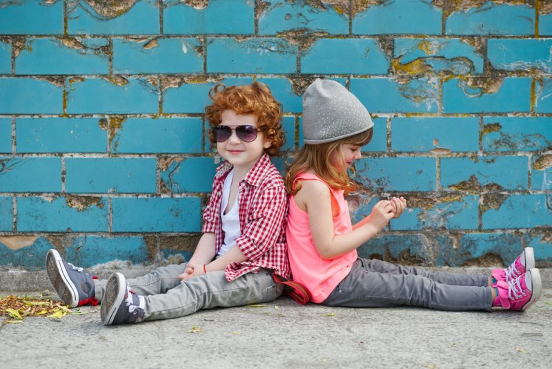 Two Cute Stylish Children