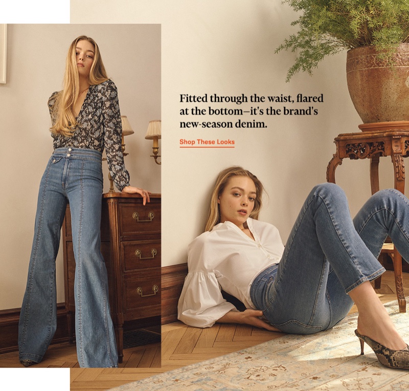 veronica beard high waisted flare jeans