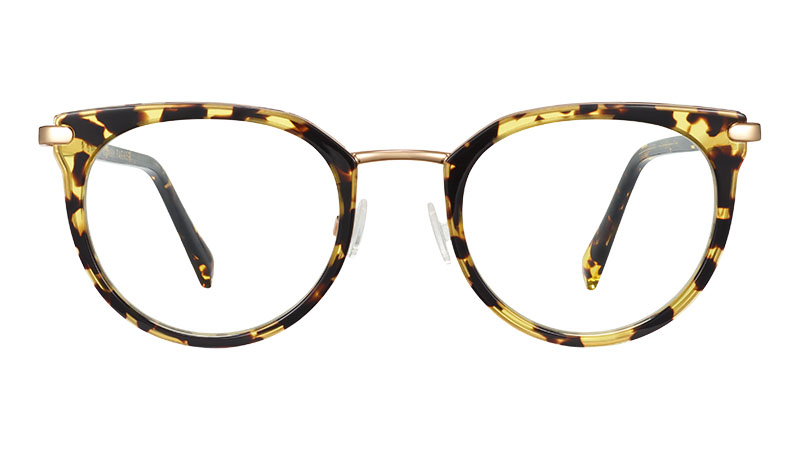 Warby Parker Whittier Glasses in Mesquite Tortoise with Polished Gold $195