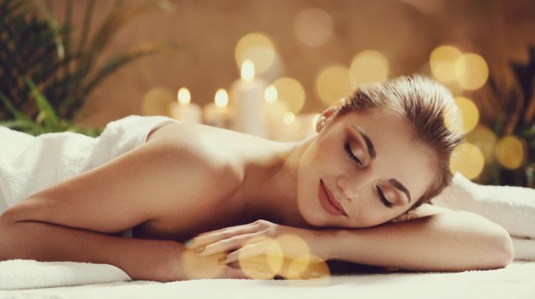 CBD Oil for Massaging - Does it Make Your Massage More Relaxing? Woman Smiling Massage Beauty