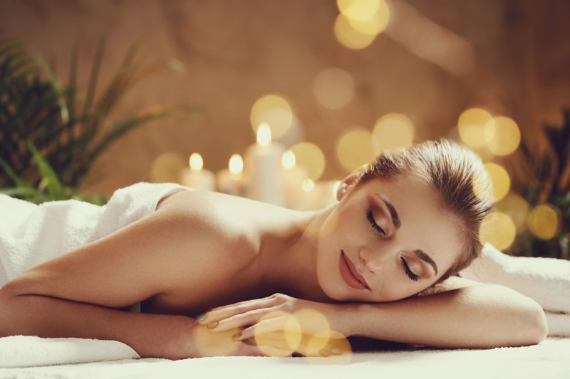 Woman Smiling Massage Beauty
