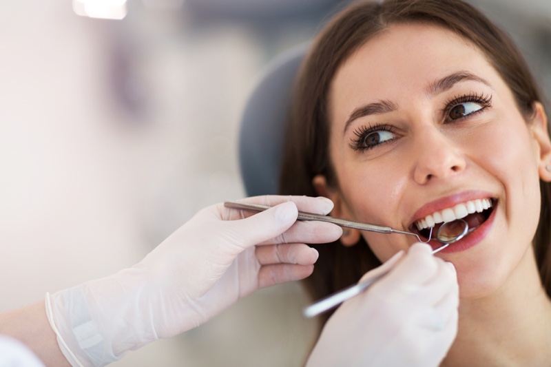 Woman Smiling Teeth Dentist