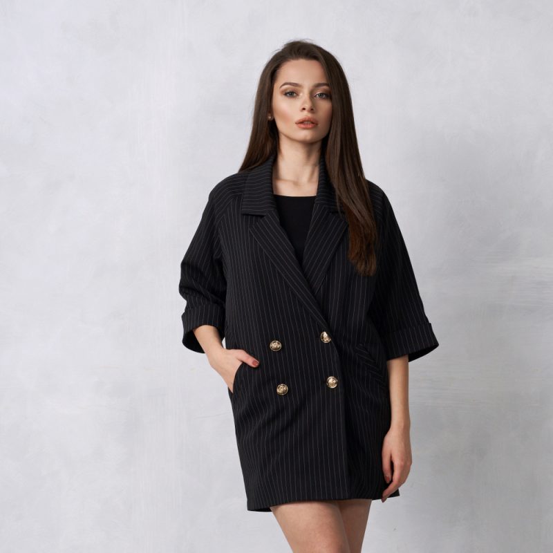 Woman in Blazer Dress