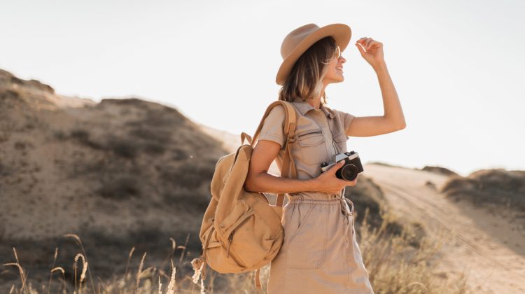 African Safari Fashion: What to Pack & Wear in Kenya Woman in Chic Safari Look