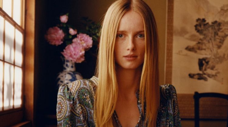 Rianne van Rompaey Poses in Zara’s Eclectic Spring Styles