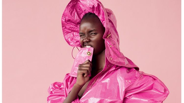 Akiima Poses in Vibrant Fashions for Marie Claire Italy