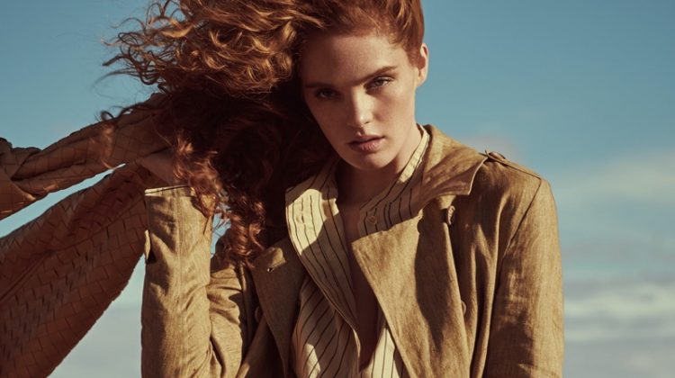 Alexina Graham Embraces Neutral Fashions in ELLE Germany