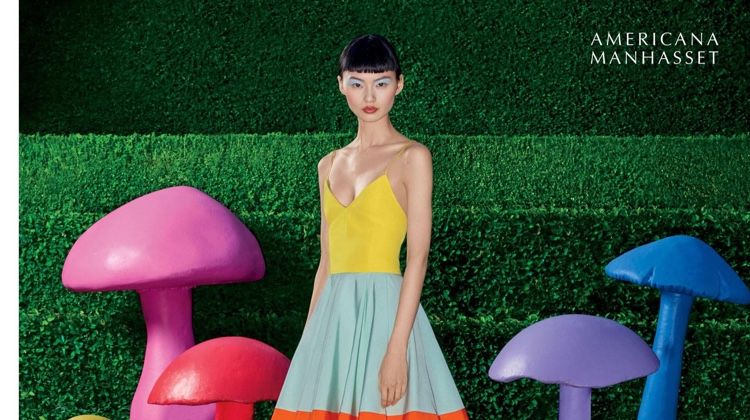 He Cong is in Wonderland for Americana Manhasset Spring 2020 Campaign