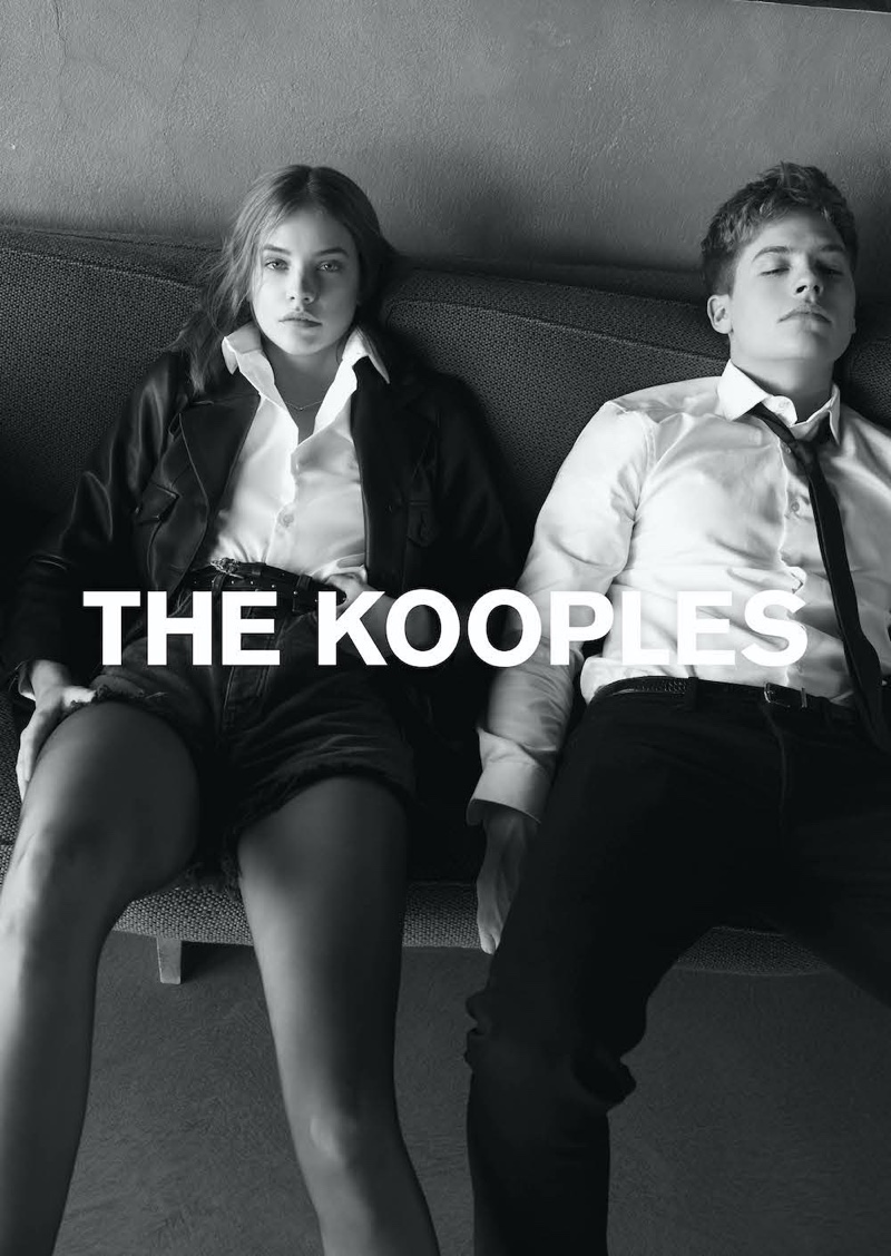 Model Barbara Palvin and actor Dylan Sprouse appear in The Kooples spring-summer 2020 campaign