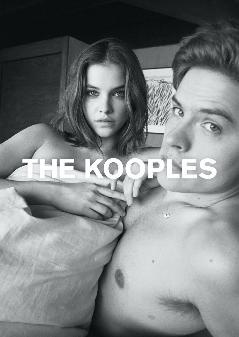 Barbara Palvin and Dylan Sprouse pose topless in The Kooples spring-summer 2020 campaign