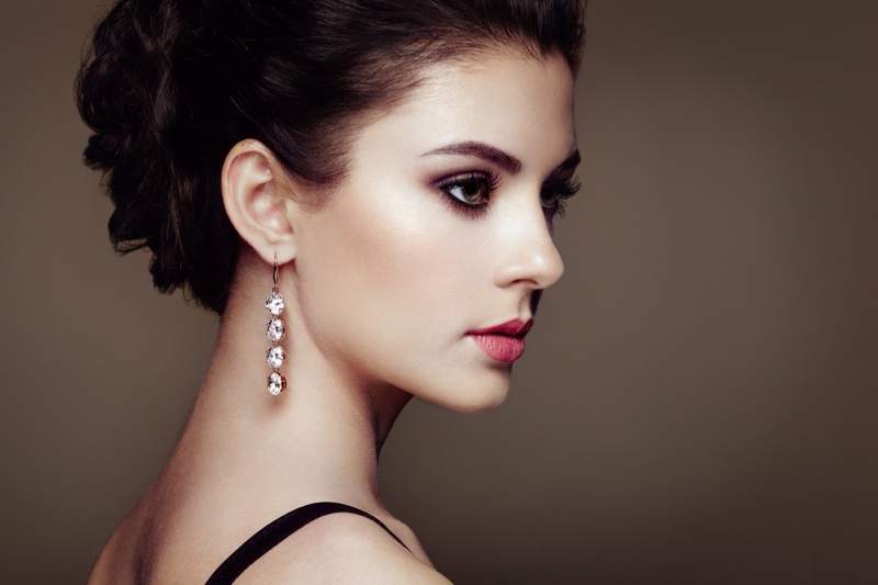 Brunette Model Earrings