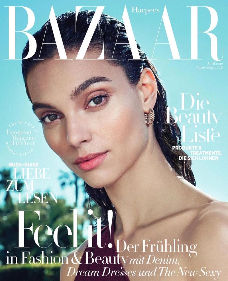 Charlee Fraser on  Harper’s Bazaar Germany April 2020 Cover