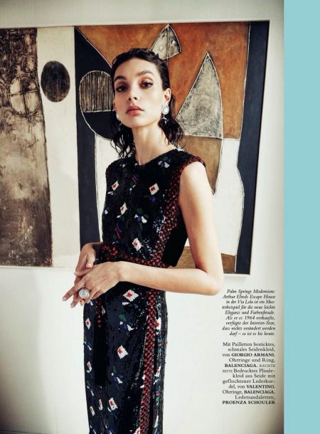 Charlee Fraser Poses in Retro Prints for Harper's Bazaar Germany Charlee Fraser Poses in Retro Prints for Harper's Bazaar Germany