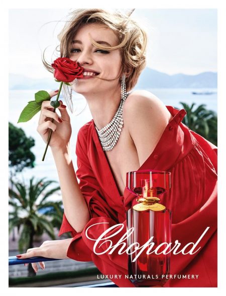 Giulia Maenza is All Smiles in Chopard 'Love Chopard' Perfume Campaign Giulia Maenza stars in Chopard Love Chopard perfume campaign
