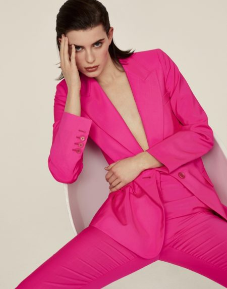 Claudia Lavender Models Spring Trends for The Observer
