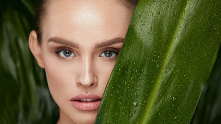 CBD and Its Impact on the Beauty Industry Closeup Model Green Leaf Beauty Natural