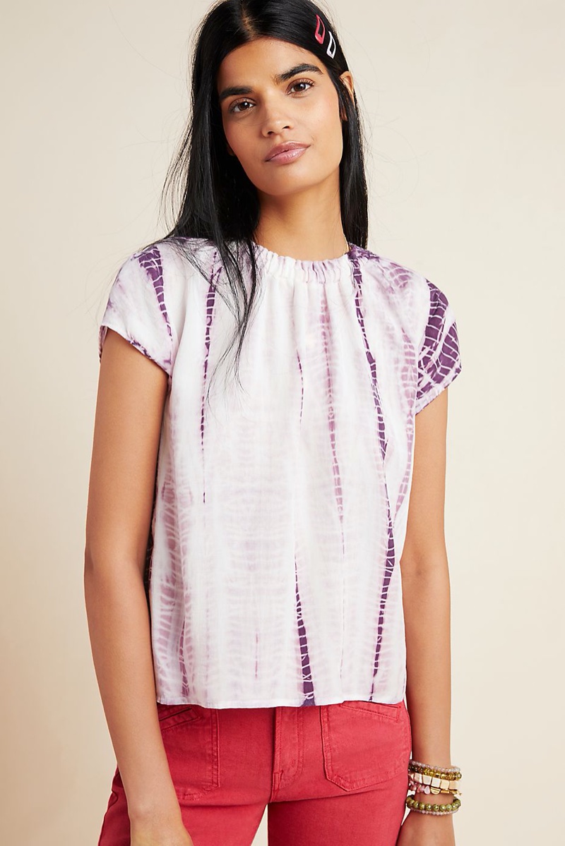 Cloth & Stone Tie-Dyed Blouse $88