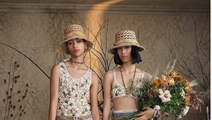 Selena Forrest and Jiali Zhao star in Dior Nature in Bloom summer 2020 campaign