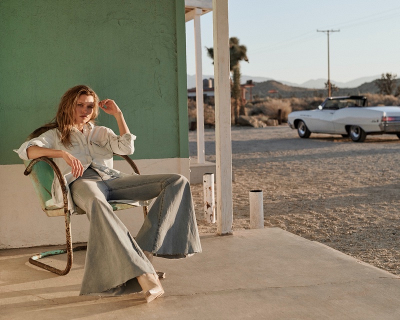 Free People focuses on flared denim for spring 2020 lookbook