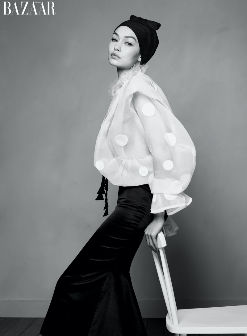 Gigi Hadid Enchants for the Pages of Harper's Bazaar