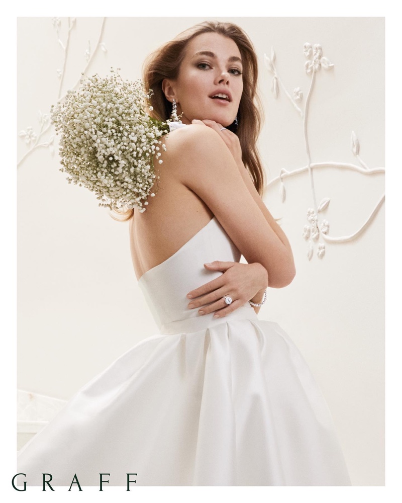 Model Mathilde Brandi stars in Graff Bridal 2020 jewelry campaign