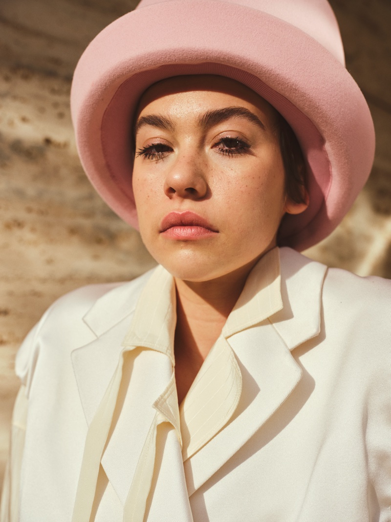 Greta Fernandez poses for Vogue Spain's March 2020 issue