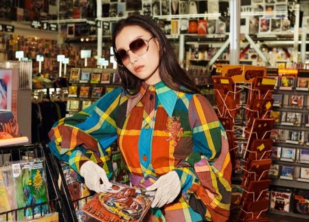 Gucci Channels 80's Vibes for Spring 2020 Eyewear Campaign NiNi poses for Gucci Eyewear spring-summer 2020 campaign