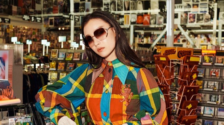 NiNi poses for Gucci Eyewear spring-summer 2020 campaign