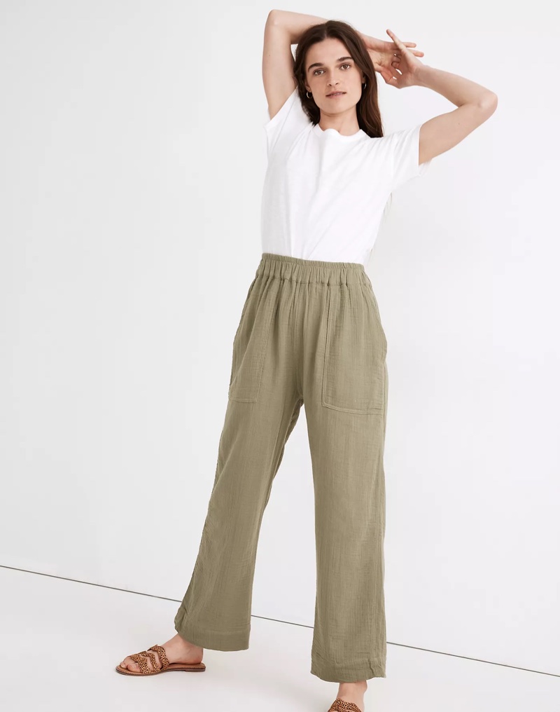 Madewell x Oddbird Gauze Lounge Pants $115