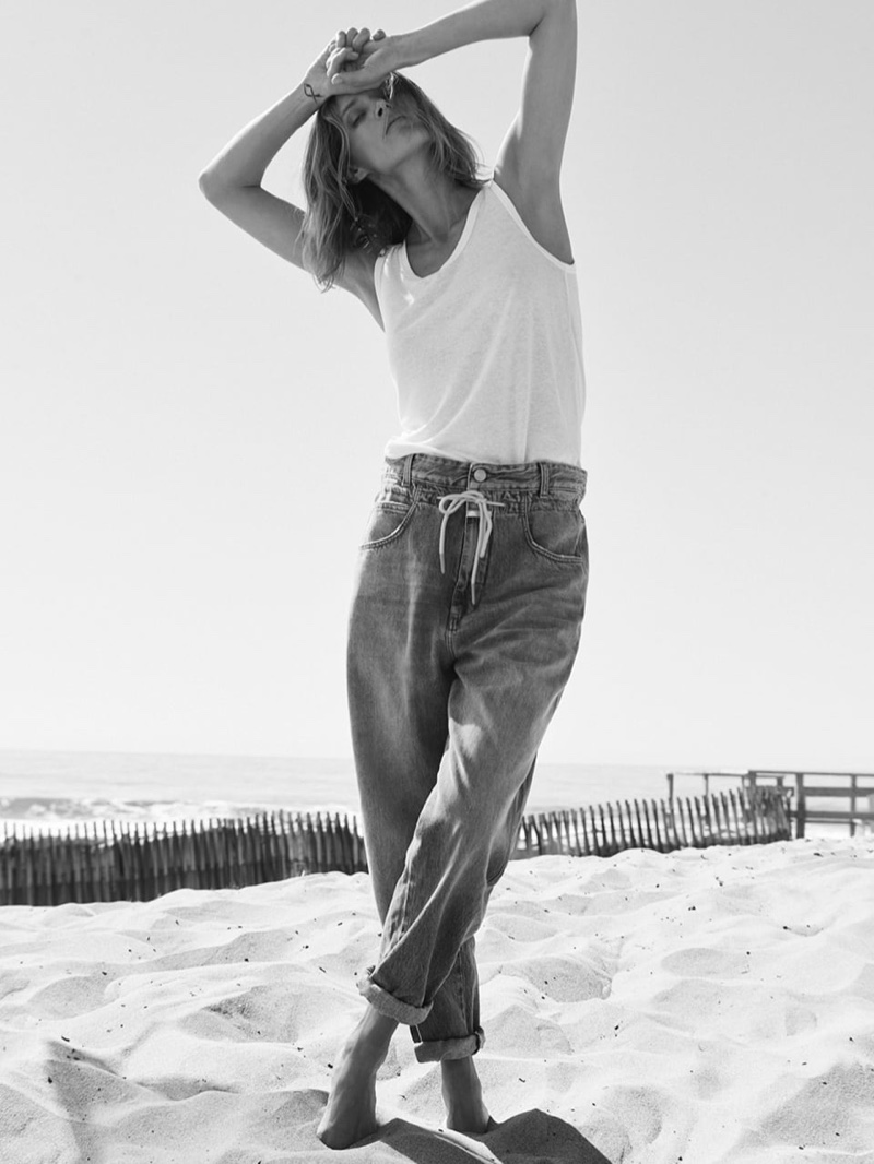 Closed Tank Top and Jeans