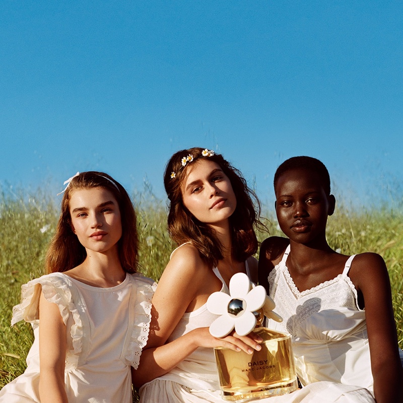 Marc Jacobs unveils Daisy Love fragrance campaign starring Megan Roche, Kaia Gerber and Adut Akech