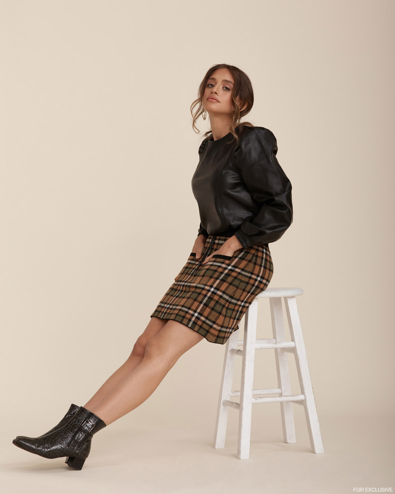 Top, Skirt & Boots Zara. Photo: Christopher Shintani