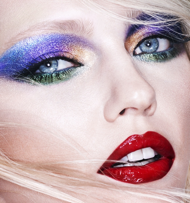 Model Sasha Pivovarova gets her closeup in Mert & Marcus x Lancome makeup campaign